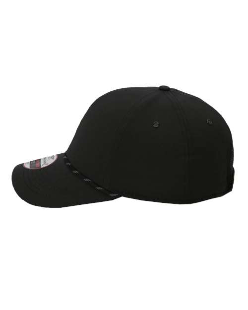 Performance Rope Cap-Black-Side View. #variantid_46418438062378