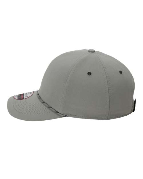 Performance Rope Cap-Gray-Side View. #variantid_46418438095146