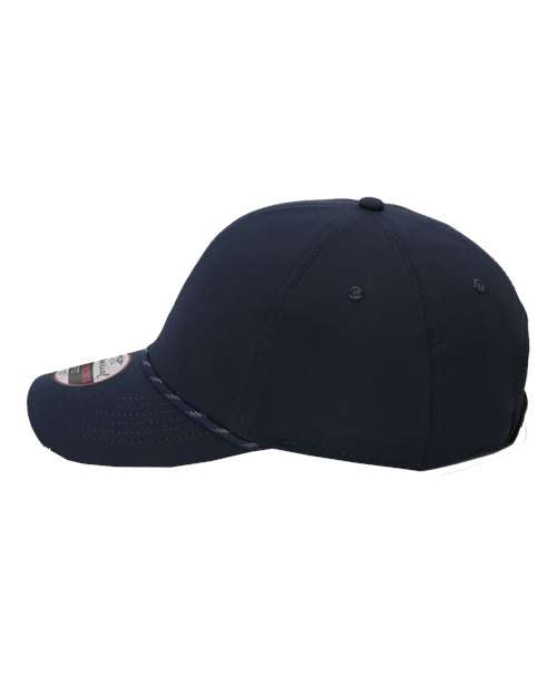 Performance Rope Cap-Navy-Side View. #variantid_46418438127914