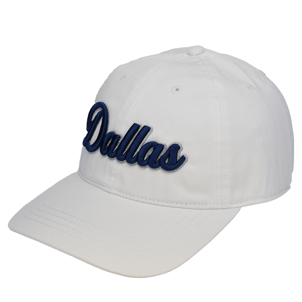 Dallas 3D Script Logo - Cap America - i1002 White