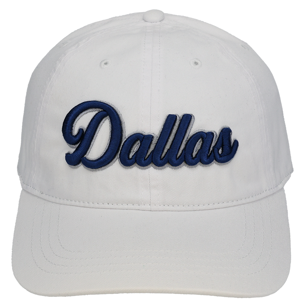 Dallas 3D Script Logo - Cap America - i1002 White