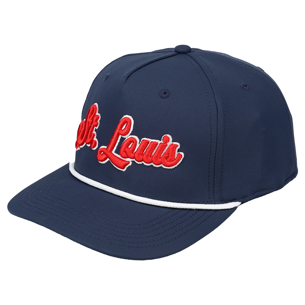 St. Louis 3D Script Logo - Cap America - i7256 Navy