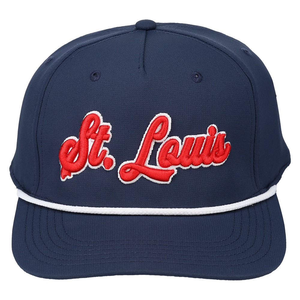 St. Louis 3D Script Logo - Cap America - i7256 Navy