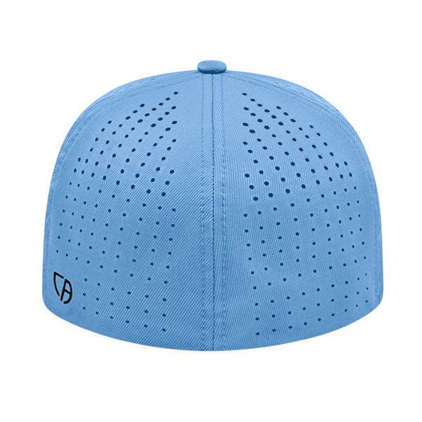 Flexfit® Perforated Performance Cap - Light Blue- Rear. #variantid_47123457311018,47126561095978,47126561128746