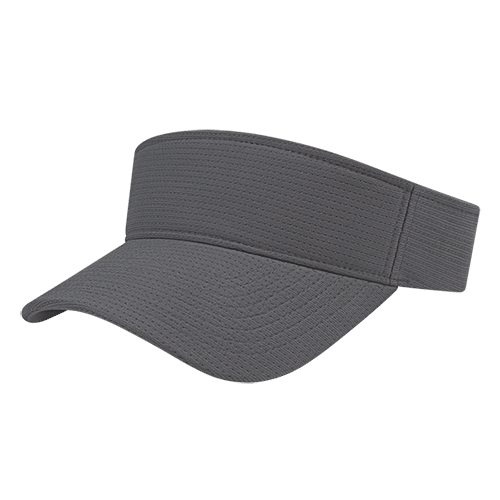 Flexfit 110® Aerated Performance Visor - Gray - Front. #variantid_47123463995690