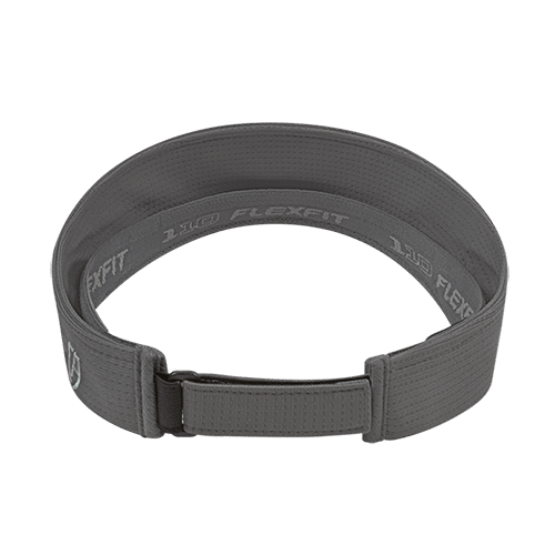 Flexfit 110® Aerated Performance Visor - Gray - Rear. #variantid_47123463995690