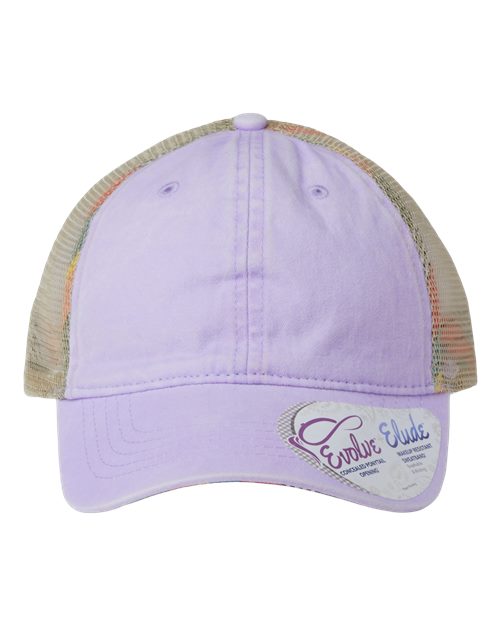 Women's Washed Mesh-Back Cap-Purple.  #variantid_47123161841962