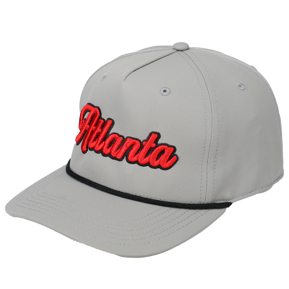 Atlanta 3D Script Logo - Cap America i7256 Gray/Black