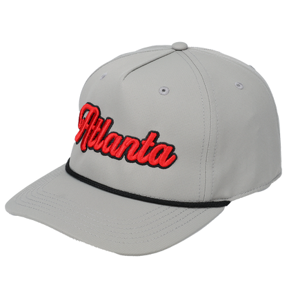 Atlanta 3D Script Logo - Cap America i7256 Gray/Black