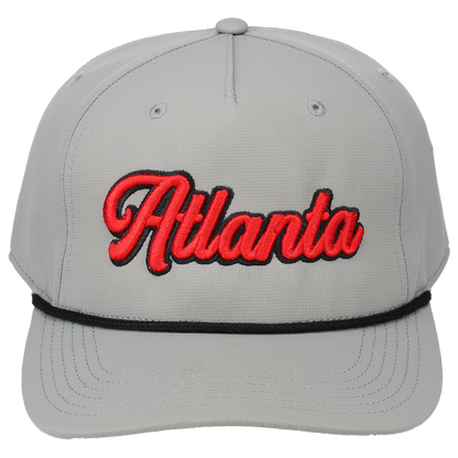 Atlanta 3D Script Logo - Cap America i7256 Gray/Black