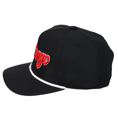 Chicago 3D Script Logo - Cap America - i7256 Black