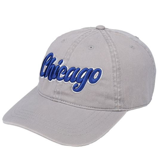 Chicago 3D Script Logo - Cap America i1002 Gray