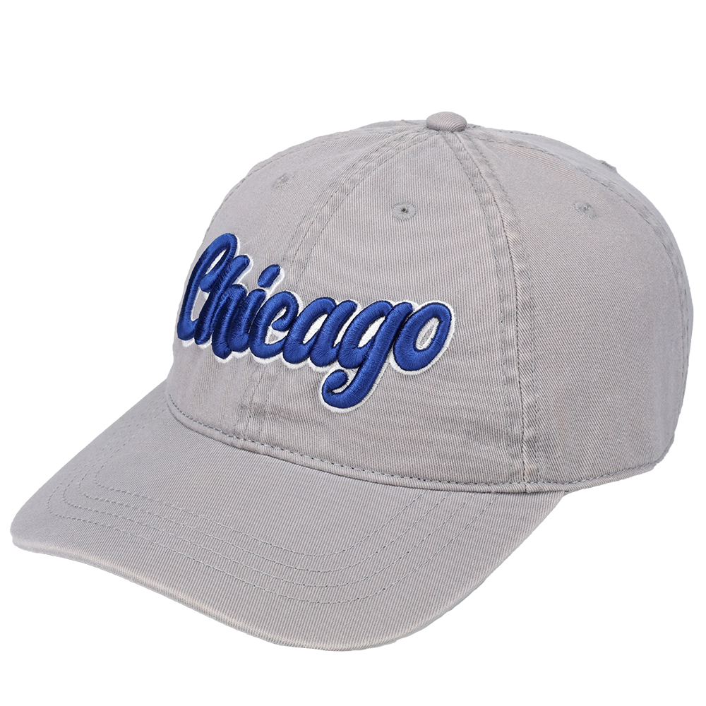 Chicago 3D Script Logo - Cap America i1002 Gray