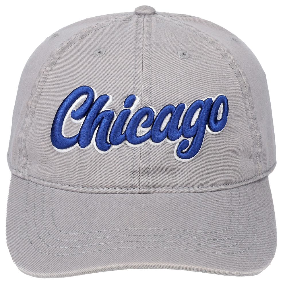 Chicago 3D Script Logo - Cap America i1002 Gray