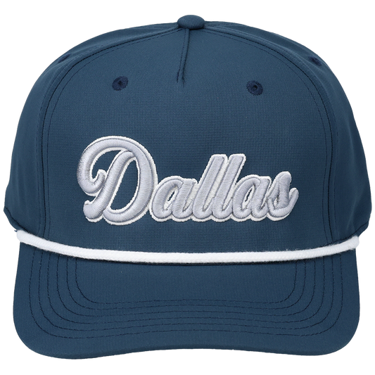 Dallas 3D Script Logo - Cap America - i7256 Dark Blue