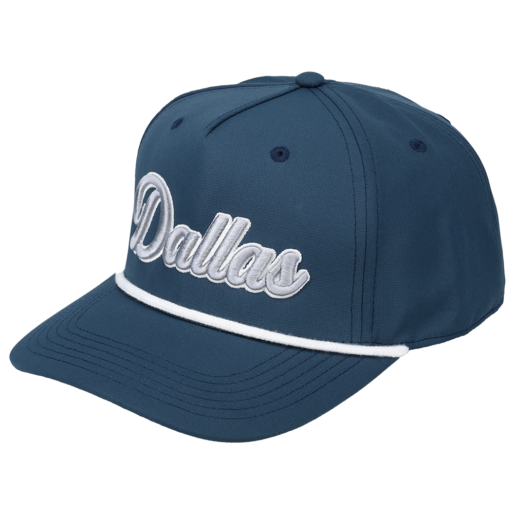 Dallas 3D Script Logo - Cap America - i7256 Dark Blue