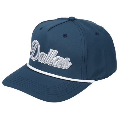 Dallas 3D Script Logo - Cap America - i7256 Dark Blue