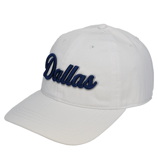 Dallas 3D Script Logo - Cap America - i1002 White