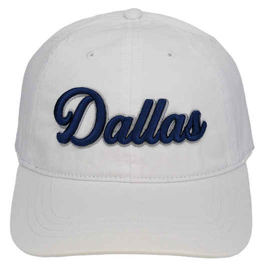 Dallas 3D Script Logo - Cap America - i1002 White