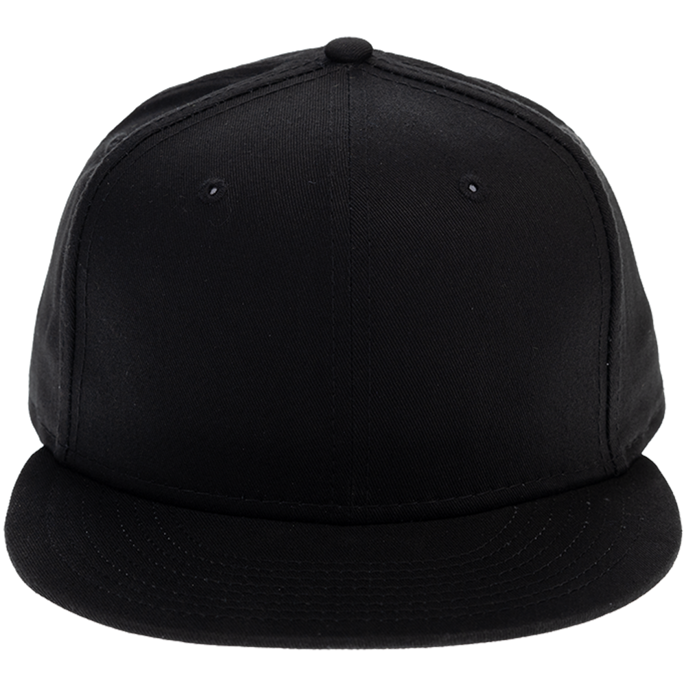 New era plain black hat shop