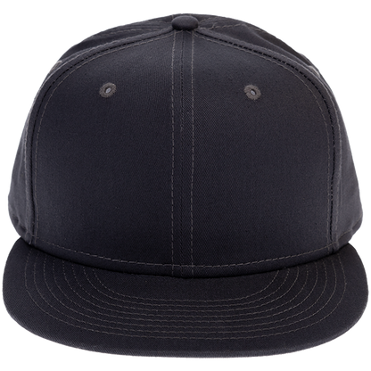 Plain sesult black strapback cap