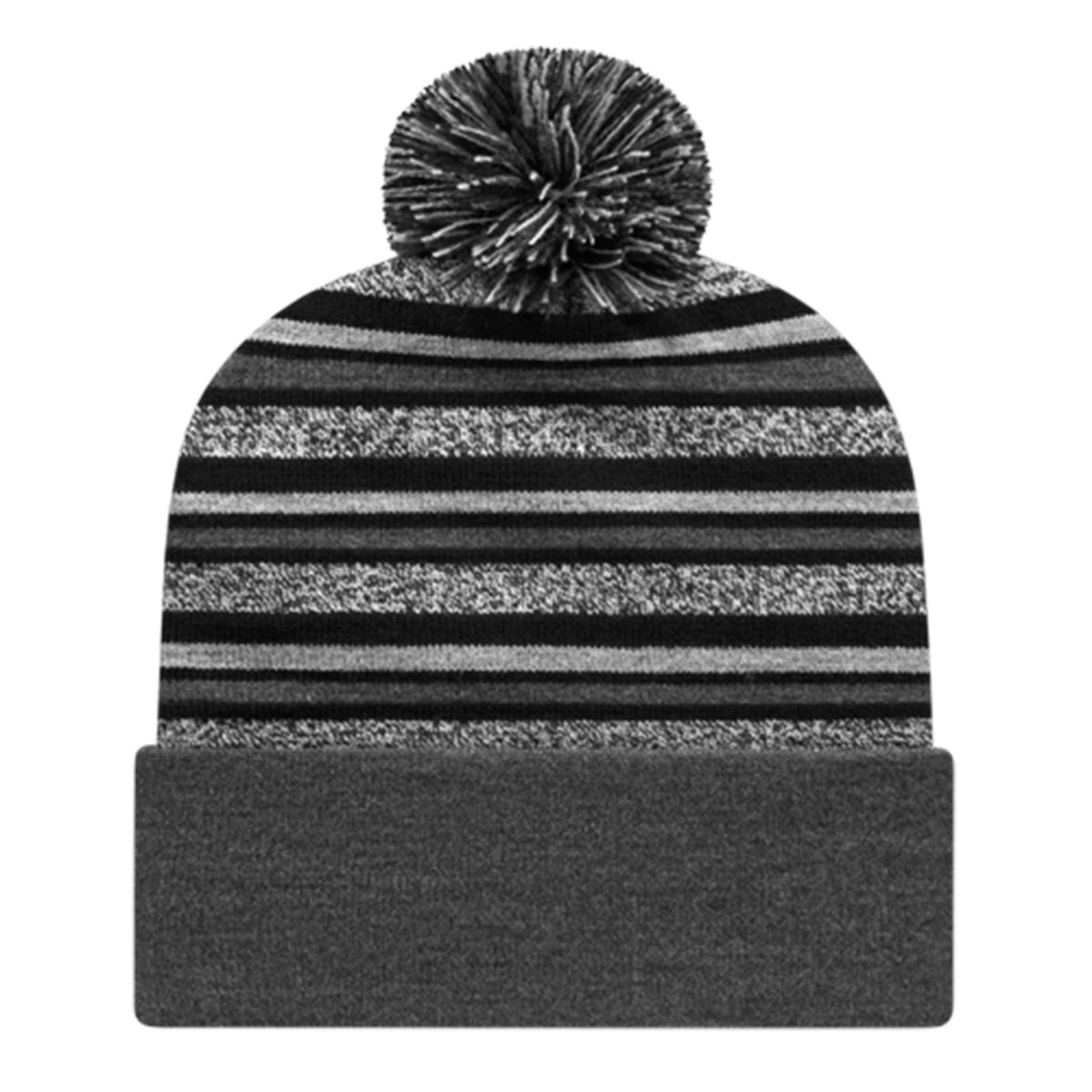 RKL12 - Striped Knit Cap with Cuff