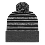 RKL12 - Striped Knit Cap with Cuff