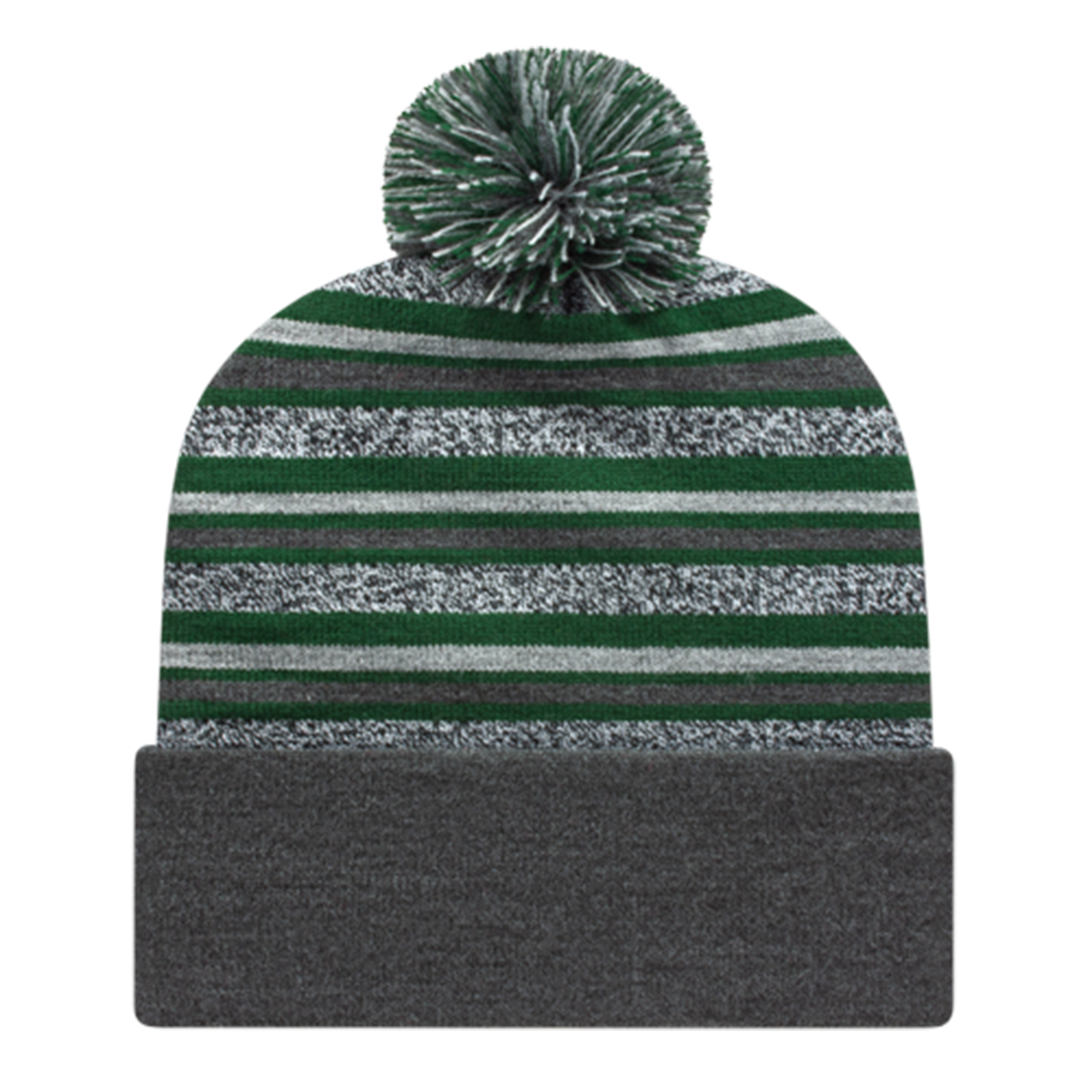 RKL12 - Striped Knit Cap with Cuff