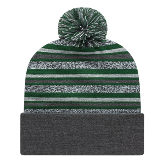 RKL12 - Striped Knit Cap with Cuff
