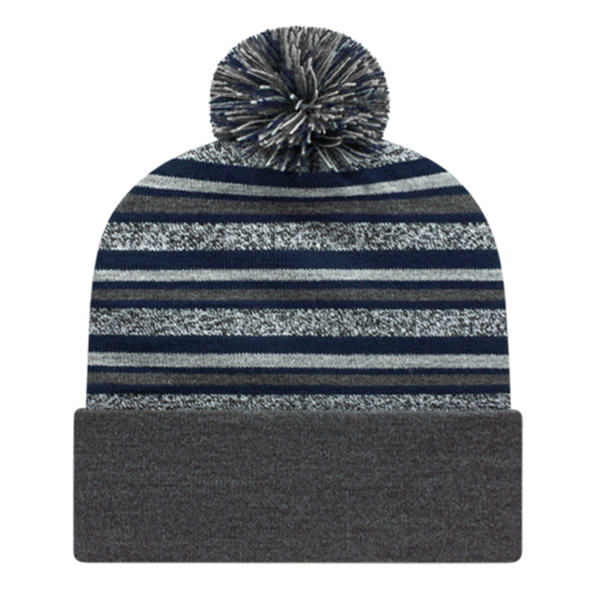 RKL12 - Striped Knit Cap with Cuff