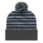RKL12 - Striped Knit Cap with Cuff