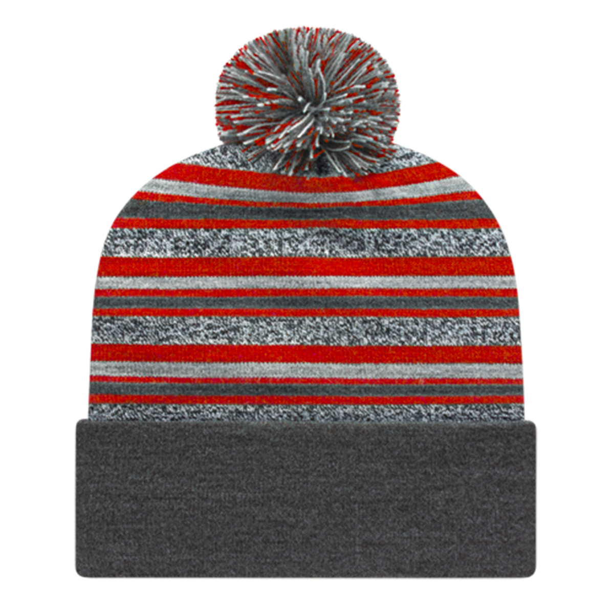 RKL12 - Striped Knit Cap with Cuff