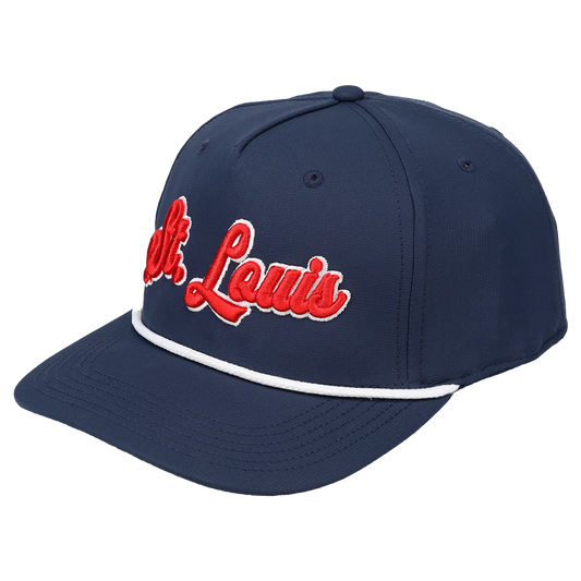 St. Louis 3D Script Logo - Cap America - i7256 Navy