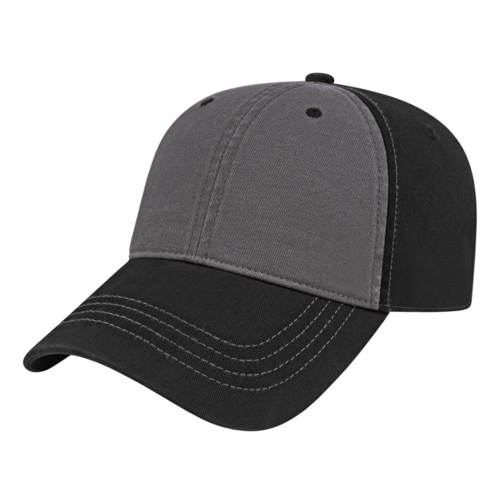 Relaxed Golf Cap - Gray and Black   #variantid_47123453280554