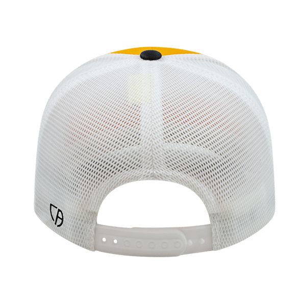 Flexfit 110® Premium Trucker Mesh Back Cap- Yellow - Rear.  #variantid_47123461439786