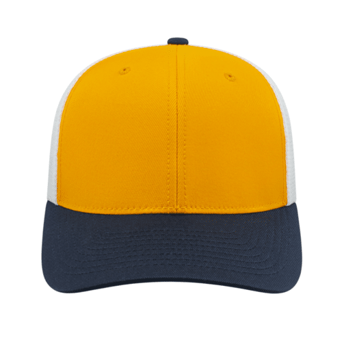 Flexfit 110® Premium Trucker Mesh Back Cap - Yellow - Front 2.  #variantid_47123461472554