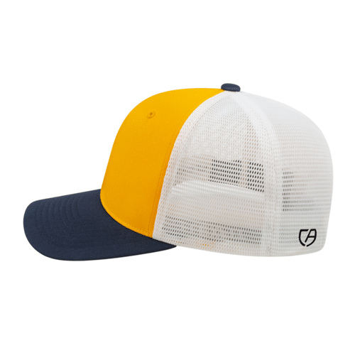 Flexfit 110® Premium Trucker Mesh Back Cap- Yellow - Side 2. #variantid_47123461472554