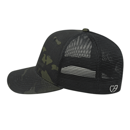 Flexfit 110® MultiCam® Premium Trucker Mesh Back Cap - Side View. #variantid_47123464683818