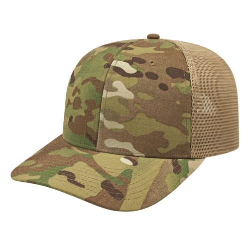 Flexfit 110® MultiCam® Premium Trucker Mesh Back Cap - Light Camo - Side.  #variantid_47123464749354