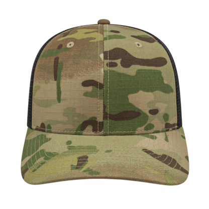 Flexfit 110® MultiCam® Premium Trucker Mesh Back Cap - Camo - Front. #variantid_47123464716586