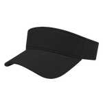 Flexfit 110® Aerated Performance Visor - Black - Front.  #variantid_47123463962922