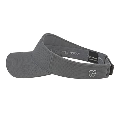 Flexfit 110® Aerated Performance Visor - Gray - Side. #variantid_47123463995690