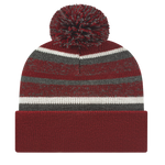 iK65 - Cap America Fleece Lined Knit Cap with Cuff