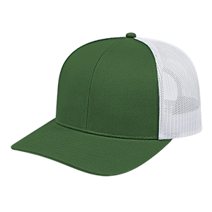 Poly/Cotton Trucker Mesh Back Cap - Green. #variantid_47123454165290